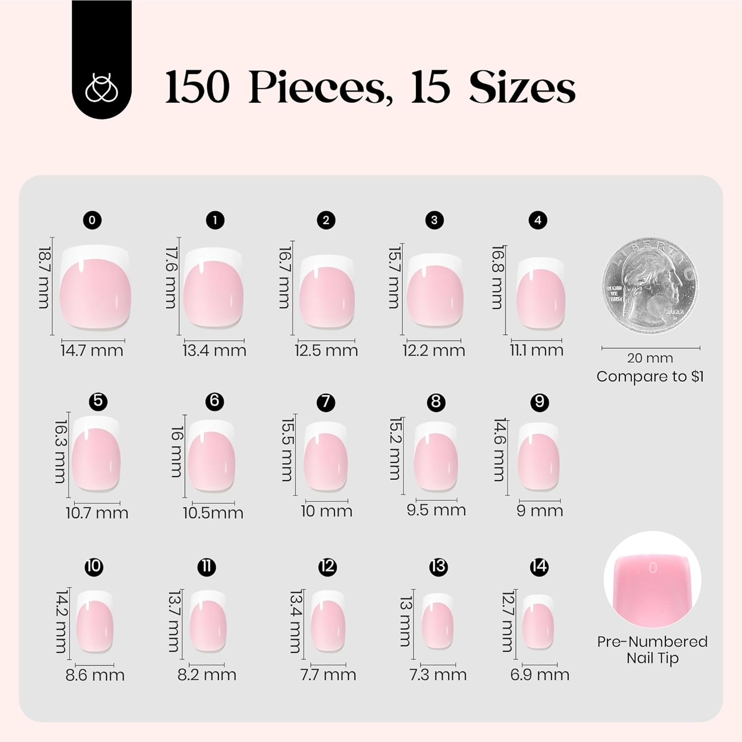 Pink Glam Press-On Nail Set